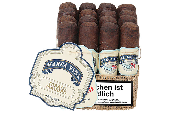 Marca Fina Panama Maduro Robusto Breve 16 Cigars Marca Fina Panama Maduro Robusto Breve 16 Cigars