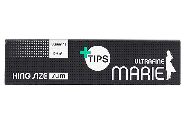 Marie King Size Slim Ultrafine Cigarette Paper + Tips (34 Sheets Marie King Size Slim Ultrafine Cigarette Paper + Tips (34 Sheets