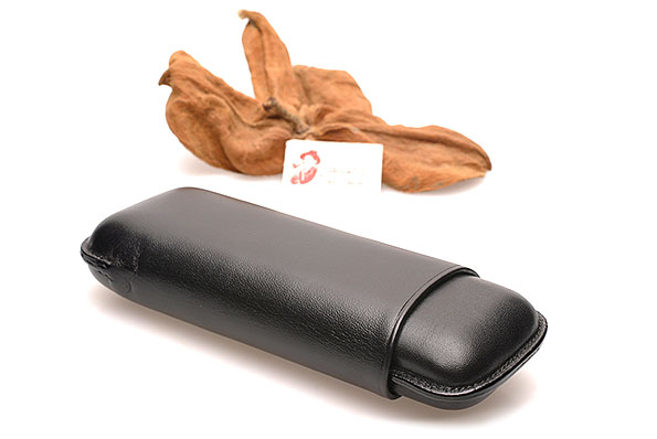 Martin Wess 588 Vachetta Black Cigar Case Robusto - Estate Martin Wess 588 Vachetta Black Cigar Case Robusto - Estate