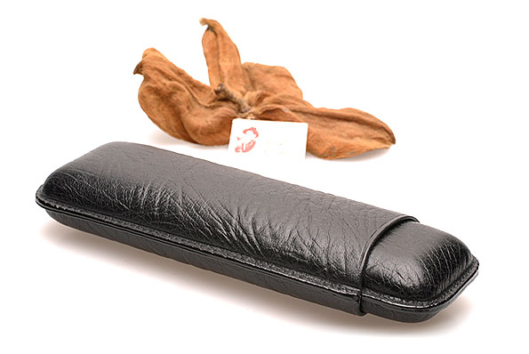 Martin Wess 592 Lizard Black Cigar Case Corona - Estate Martin Wess 592 Lizard Black Cigar Case Corona - Estate