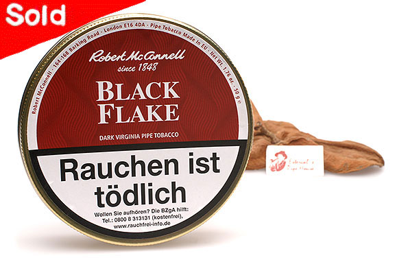 McConnell Heritage Black Flake Pfeifentabak 50g Dose