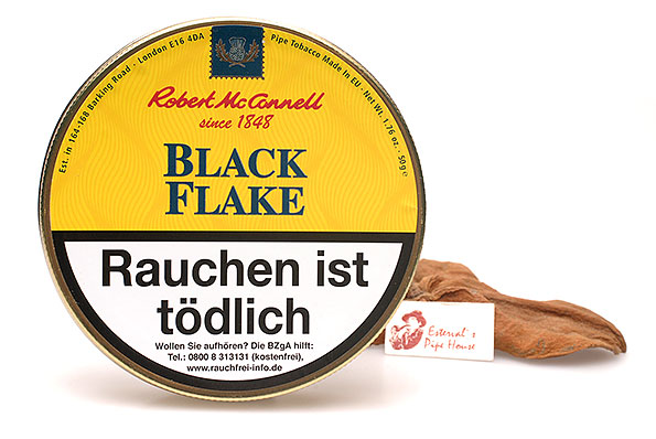 McConnell Heritage Black Flake Pipe tobacco 50g Tin McConnell Heritage Black Flake Pipe tobacco 50g Tin