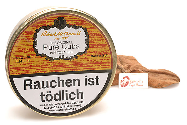 McConnell Pure Cuba tobacco Pipe tobacco 50g Tin McConnell Pure Cuba tobacco Pipe tobacco 50g Tin