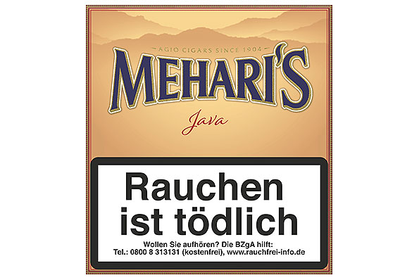 Agio Mehari's Java 20 Cigarillos  Agio Mehari's Java 20 Cigarillos