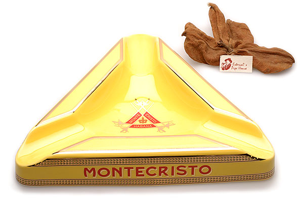 Montecristo Cigar Ashtray triangular Montecristo Cigar Ashtray triangular