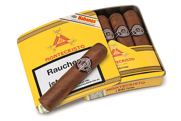Montecristo Medias Coronas (Half Corona) 5 Zigarren Montecristo Medias Coronas (Half Corona) 5 Zigarren