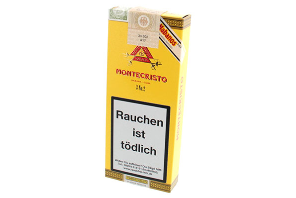 Montecristo No. 2 (Piramides) 3 Zigarren  Montecristo No. 2 (Piramides) 3 Zigarren