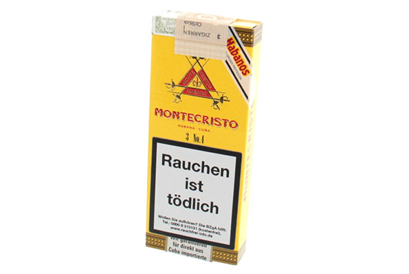 Montecristo No. 4 (Marevas) 3 Cigars Montecristo No. 4 (Marevas) 3 Cigars