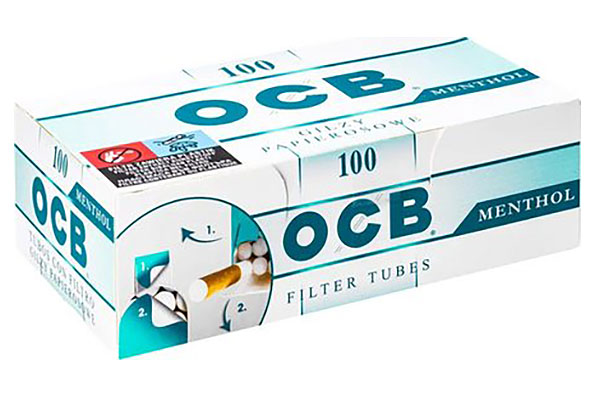 OCB Menthol Filter Tubes (100 Tubes) OCB Menthol Filter Tubes (100 Tubes)