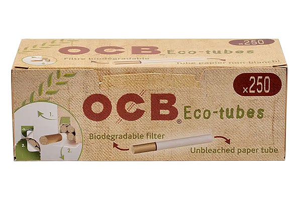 OCB Organic Eco-tubes Filterhülsen (250 Hülsen) OCB Organic Eco-tubes Filterhülsen (250 Hülsen)