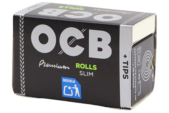 OCB Premium Rolls Slim + Tips (4m Rolle + 40 Tips) OCB Premium Rolls Slim + Tips (4m Rolle + 40 Tips)