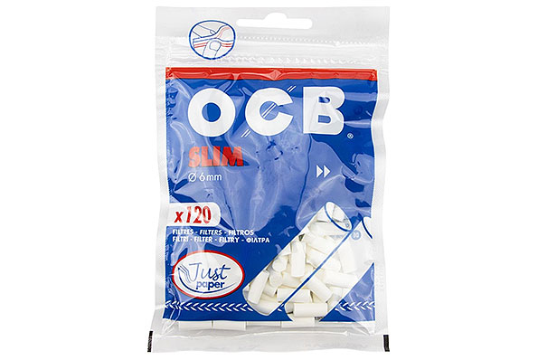 OCB Papierfilter Slim "Just Paper" 6mm (120 Filter) OCB Papierfilter Slim "Just Paper" 6mm (120 Filter)