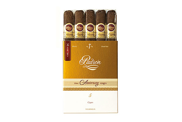 Padron 1964 Anniversary Maduro Hermoso (Short Gordo) 5 Cigars  Padron 1964 Anniversary Maduro Hermoso (Short Gordo) 5 Cigars