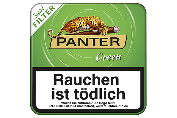 Panter Swirl Green Filter 20 Cigarillos  Panter Swirl Green Filter 20 Cigarillos