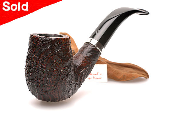 Parker Super Briar Bark Bent Estate 9mm Filter