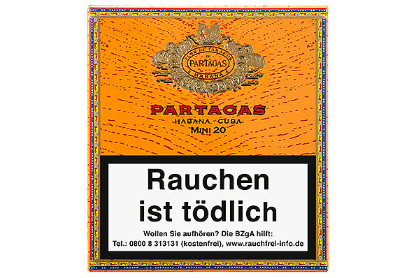 Partagas Mini 20 Cigarillos  Partagas Mini 20 Cigarillos