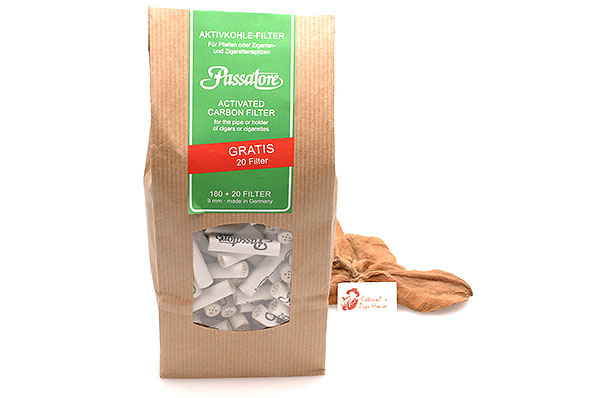 Passatore Activated Carbon Filter 9mm (180 Filter + 20) Passatore Activated Carbon Filter 9mm (180 Filter + 20)