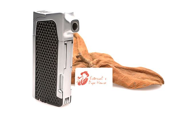 Passatore Pipe Lighter Black/Silver Passatore Pipe Lighter Black/Silver