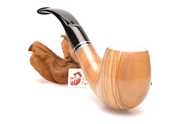 GERMANUS Pfeife - Made in Italy - Pfeife Bent mit Meerschaum