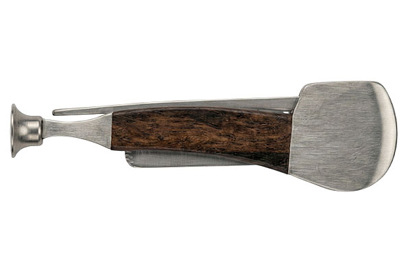 Passatore Pfeifenmesser Chrom Matt Holz 3-tlg. Passatore Pfeifenmesser Chrom Matt Holz 3-tlg.