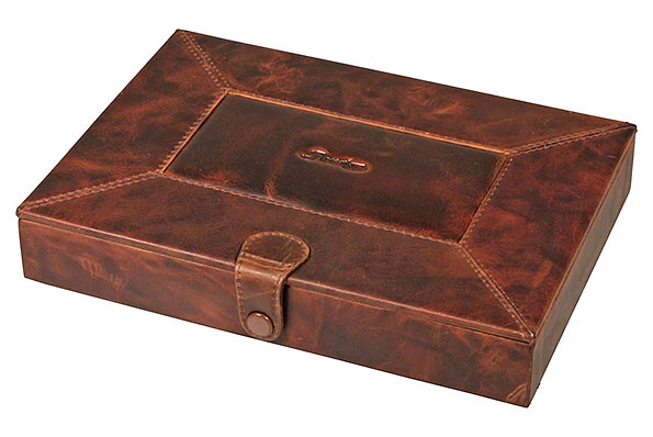 Passatore Humidor Leder braun antik f�r ca. 8-10 Zigarren