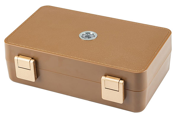 Passatore Cigar Case Acryl Retro braun f�r 10-15 Zigarren