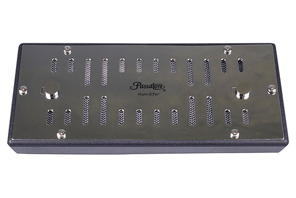 Passatore Polymerbefeuchter Eckig Chrom für 50-100 Zigarren Passatore Polymerbefeuchter Eckig Chrom für 50-100 Zigarren