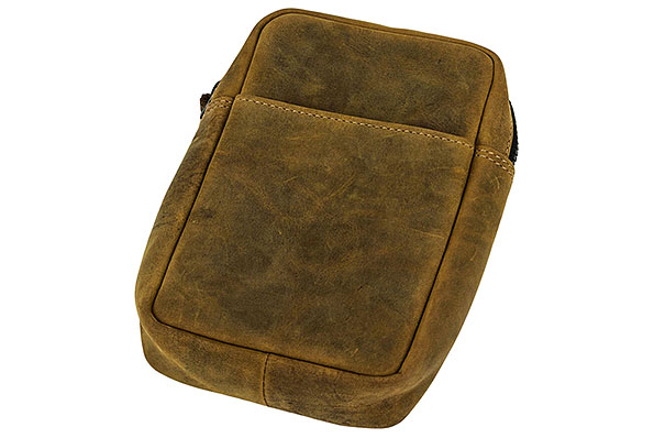 Passatore Leder Braun Antik Multifunktionstasche für 3 Pfeifen Passatore Leder Braun Antik Multifunktionstasche für 3 Pfeifen