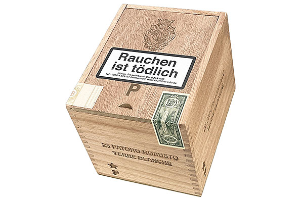 Patoro Terre Blanche Robusto 25er Kiste geschlossen