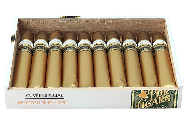 PDR El Vinyet Cuvee E. 2024 BF 52 Belicoso Fino 10 Cigars  PDR El Vinyet Cuvee E. 2024 BF 52 Belicoso Fino 10 Cigars