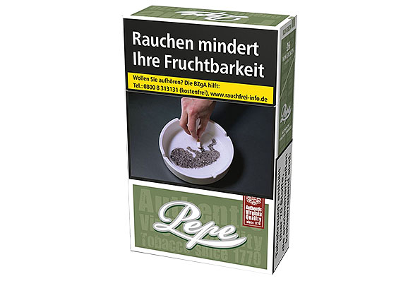 Pepe Rich Green L-Box 20 King Size Zigaretten Pepe Rich Green L-Box 20 King Size Zigaretten