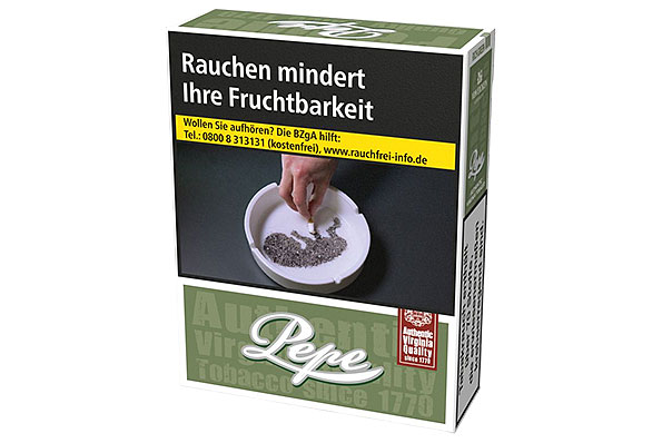 Pepe Rich Green 2XL-Box 30 King Size Cigarettes Pepe Rich Green 2XL-Box 30 King Size Cigarettes