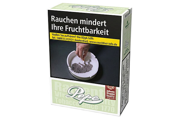 Pepe Bright Green 2XL-Box 30 King Size Cigarettes Pepe Bright Green 2XL-Box 30 King Size Cigarettes