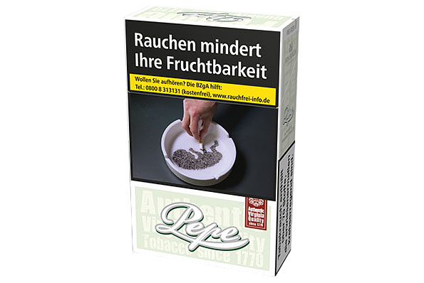 Pepe Fine Green 2XL-Box 30 King Size Zigaretten Pepe Fine Green 2XL-Box 30 King Size Zigaretten