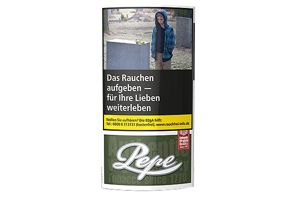 Pepe Dark Green Cigarette tobacco 30g Pouch Pepe Dark Green Cigarette tobacco 30g Pouch