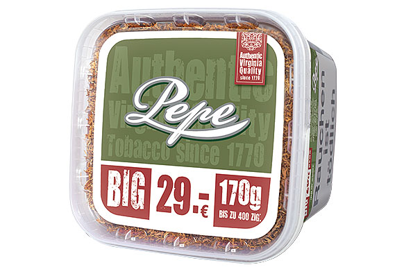 Pepe Rich Green Zigarettentabak 170g Sparpaket Pepe Rich Green Zigarettentabak 170g Sparpaket