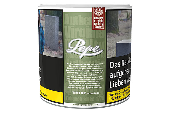 Pepe Rich Green Cigarette tobacco 80g Tin Pepe Rich Green Cigarette tobacco 80g Tin