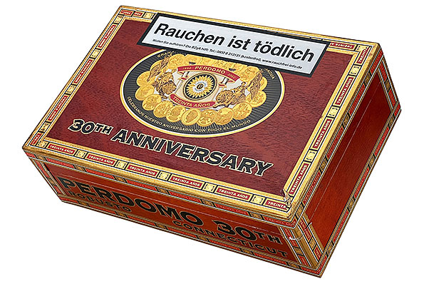 Perdomo 30th Anniversary Connecticut Robusto 30er Kiste geschlossen