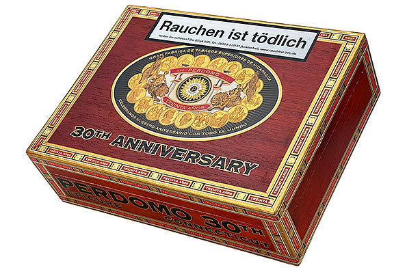 Perdomo 30th Anniversary Connecticut Epicure 30er Kiste geschlossen