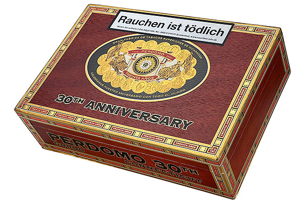 Perdomo 30th Anniversary Connecticut Gordo 30er Kiste geschlossen