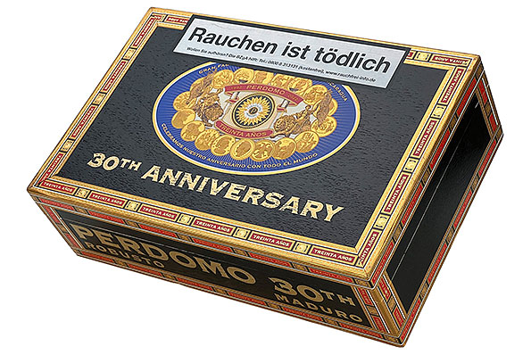 Perdomo 30th Anniversary Maduro Robusto 30er Kiste geschlossen