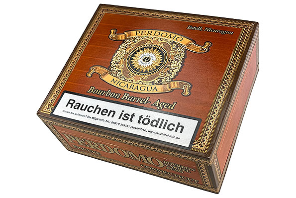 Perdomo Bourbon Barrel-Aged Connecticut Epicure 24er Kiste geschlossen