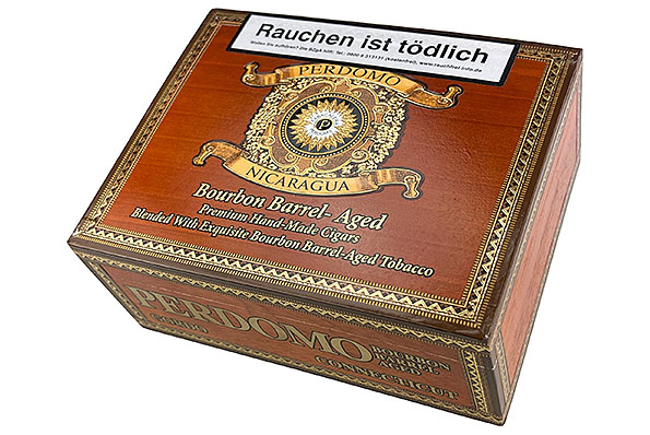 Perdomo Bourbon Barrel-Aged Connecticut Gordo 24er Kiste geschlossen