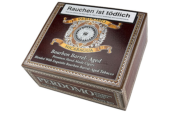 Perdomo Bourbon Barrel-Aged Maduro Epicure 24er Kiste geschlossen