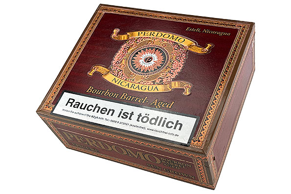 Perdomo Bourbon Barrel-Aged Sun Grown Epicure 24er Kiste geschlossen