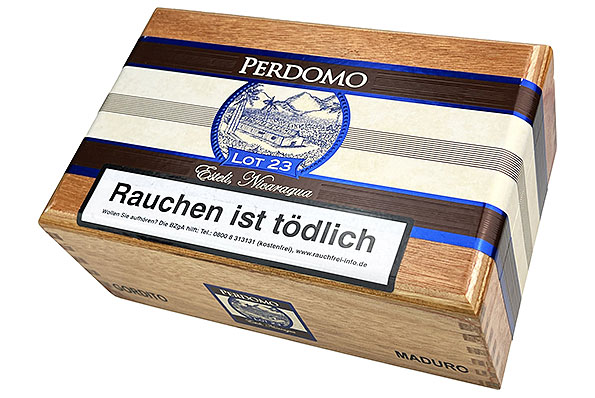 Perdomo Lot 23 Maduro Gordito 24er Kiste geschlossen