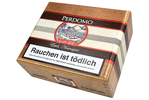 Perdomo Lot 23 Sun Grown Robusto 24er Kiste geschlossen