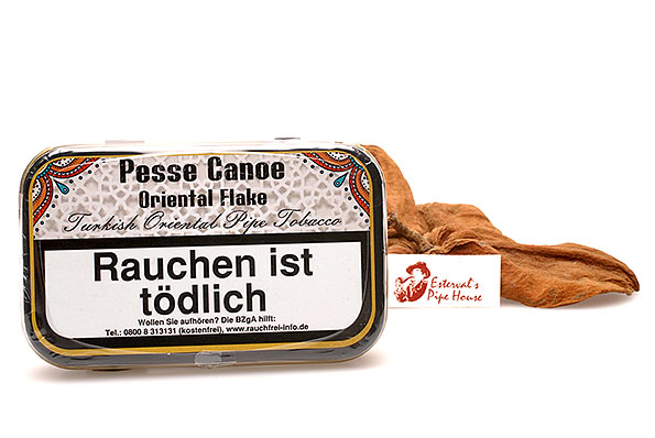 Pesse Canoe Oriental Flake Pipe tobacco 50g Tin Pesse Canoe Oriental Flake Pipe tobacco 50g Tin