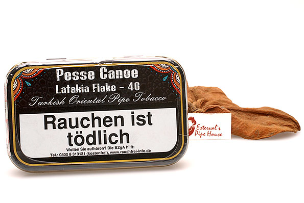 Pesse Canoe Latakia Flake - 40 Pfeifentabak 50g Dose Pesse Canoe Latakia Flake - 40 Pfeifentabak 50g Dose