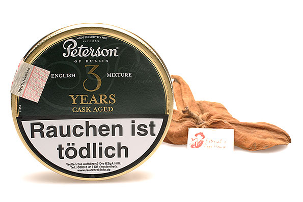Peterson Cask Aged English Mixture (Whisky) Pipe tobacco 50g Tin